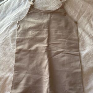 Beige Sleeveless Top